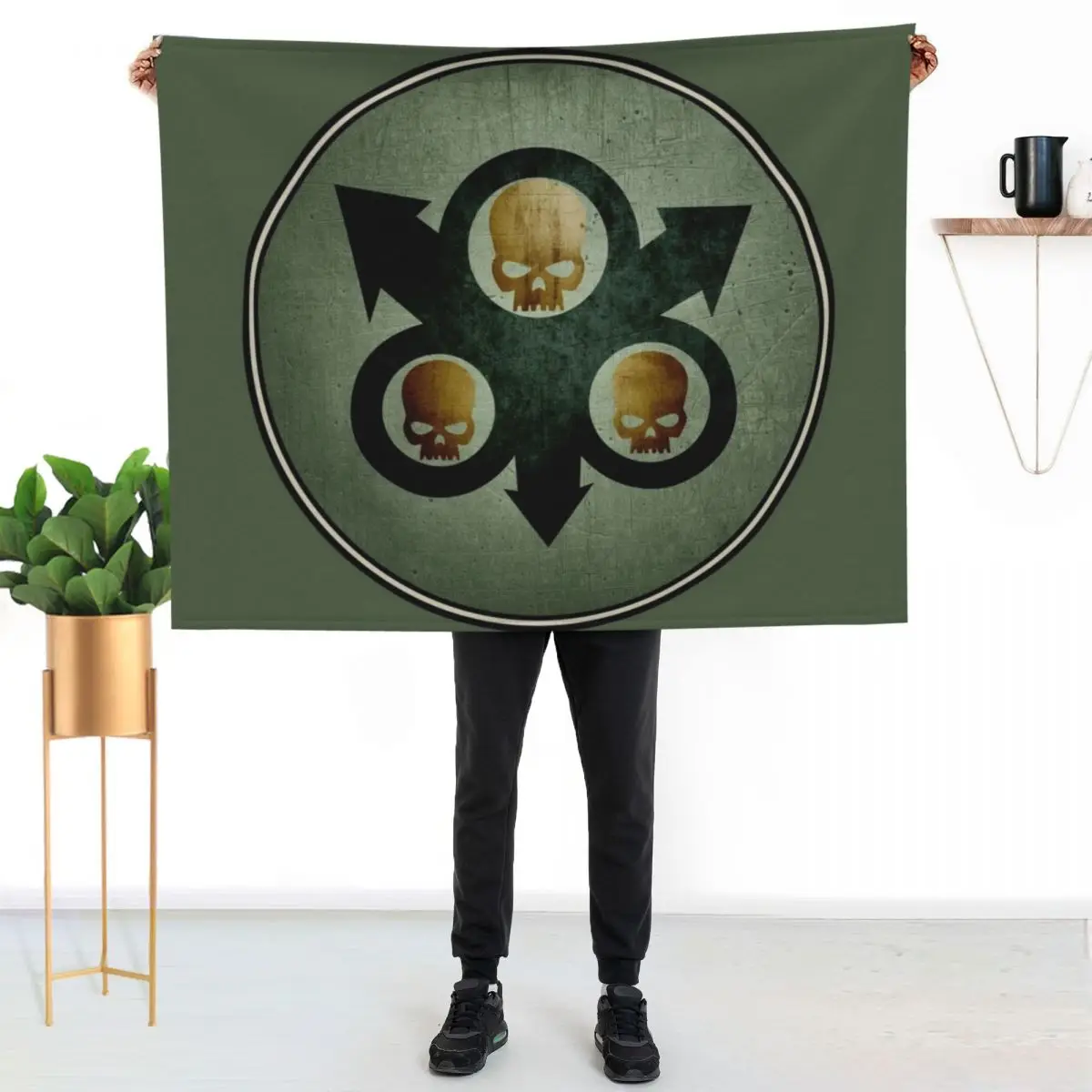 Death Guard Throw Blanket Weighted halloween Decoratives Blankets For Baby Soft Plaid Furrys Blankets