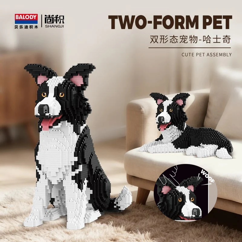 2-in-1 katten honden mini bouwstenen puppy beagle ragdoll kat hond husky shiba inu model micro bouwstenen speelgoed voor volwassenen cadeau 2026