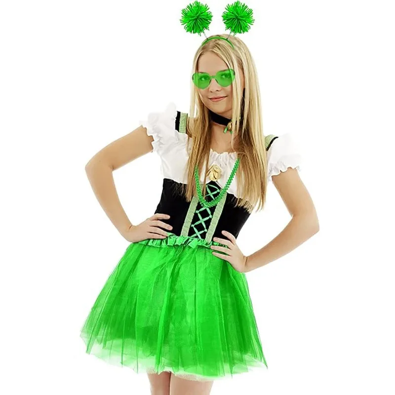 Photobooth Prop St Patrick's Day Carnival Set Irish Clover Theme Performance Dress Up Festival Makeup Costume