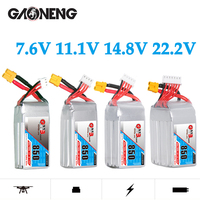 GNB 2S 3S 4S 6S 850mAh 80C LiPo Battery For Helicopter Quadcopter FPV Drone Parts 7.6V 11.1V 14.8V 22.2V  Rechargeable Battery
