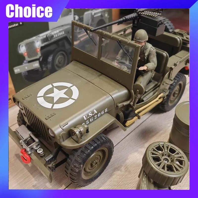 

Радиоуправляемый автомобиль JJRC C8815 1:10 Jeep Off Road Vehicle MB Многоцелевой транспортный автомобиль для военных транспортных средств 4WD Моделирование альпинистского автомобиля в подарок
