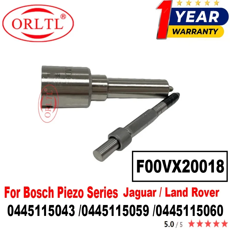 ORLTL Common Rail Nozzle F00VX20018 For BOSCH Piezo Injector 0445115043 0445115059 0445115060 Jaguar / Land Rover