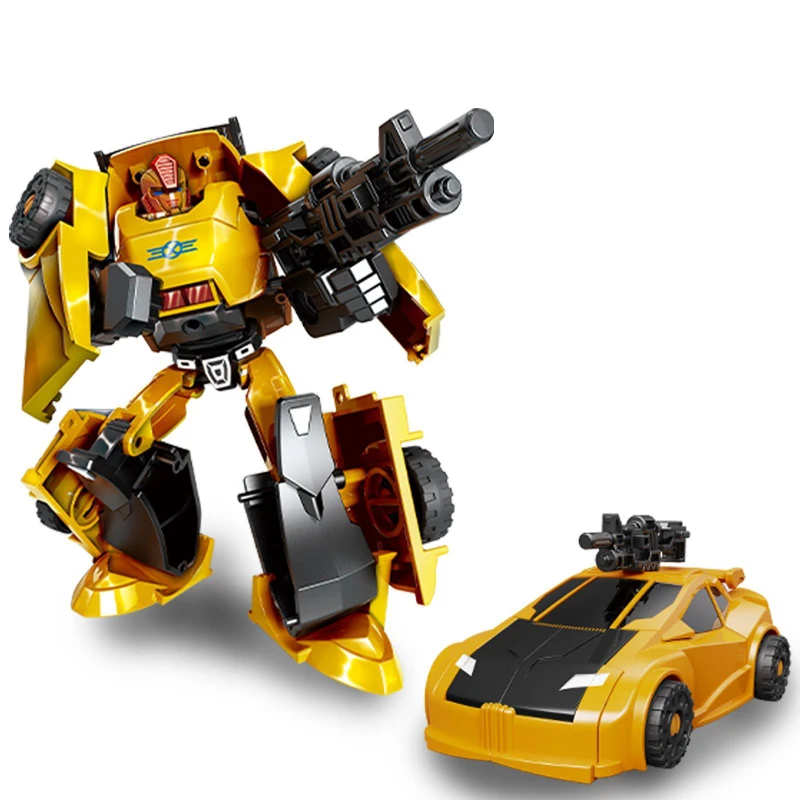 

10pcs! Deformation Robot Toy Convertible Action Figure High Quality Plastic Model Robot Car Toy Anime Movie Series Children Gift