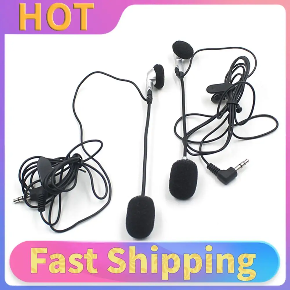 

Motorcycle Helmet Headset Speakers Rider to Passenger Motorcycle Helmet Intercom Motorbike Wired Headset Interphone