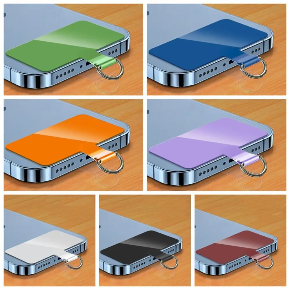 بولي TPU الهاتف المحمول مكافحة خسر الحبل طوقا مكافحة خسر انفصال الهاتف معلقة الحبل حزام التصحيح لينة حلقة معدنية سوار مشبك