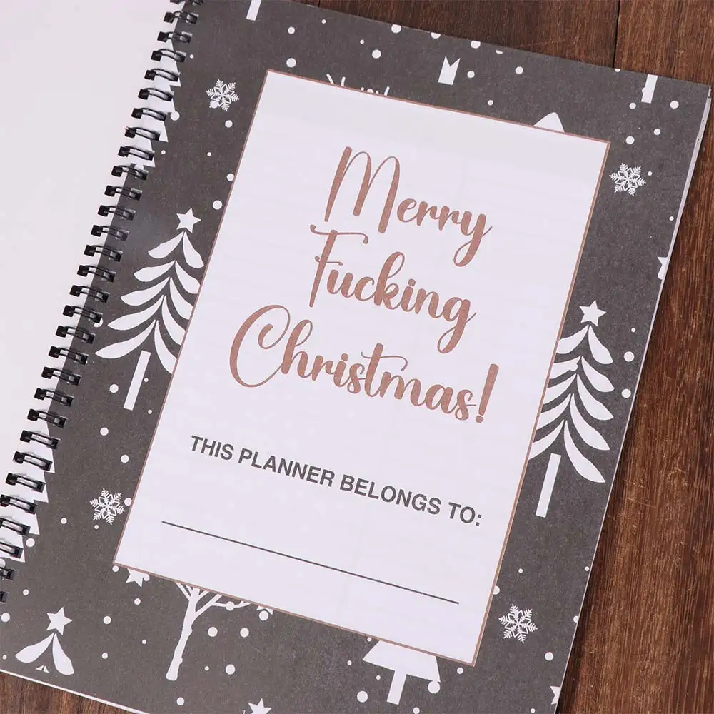 Agenda Promemoria Agenda natalizia Notebook Abitudine Tracker Diario Lista delle cose da fare Notebook Time Organizer Efficienza