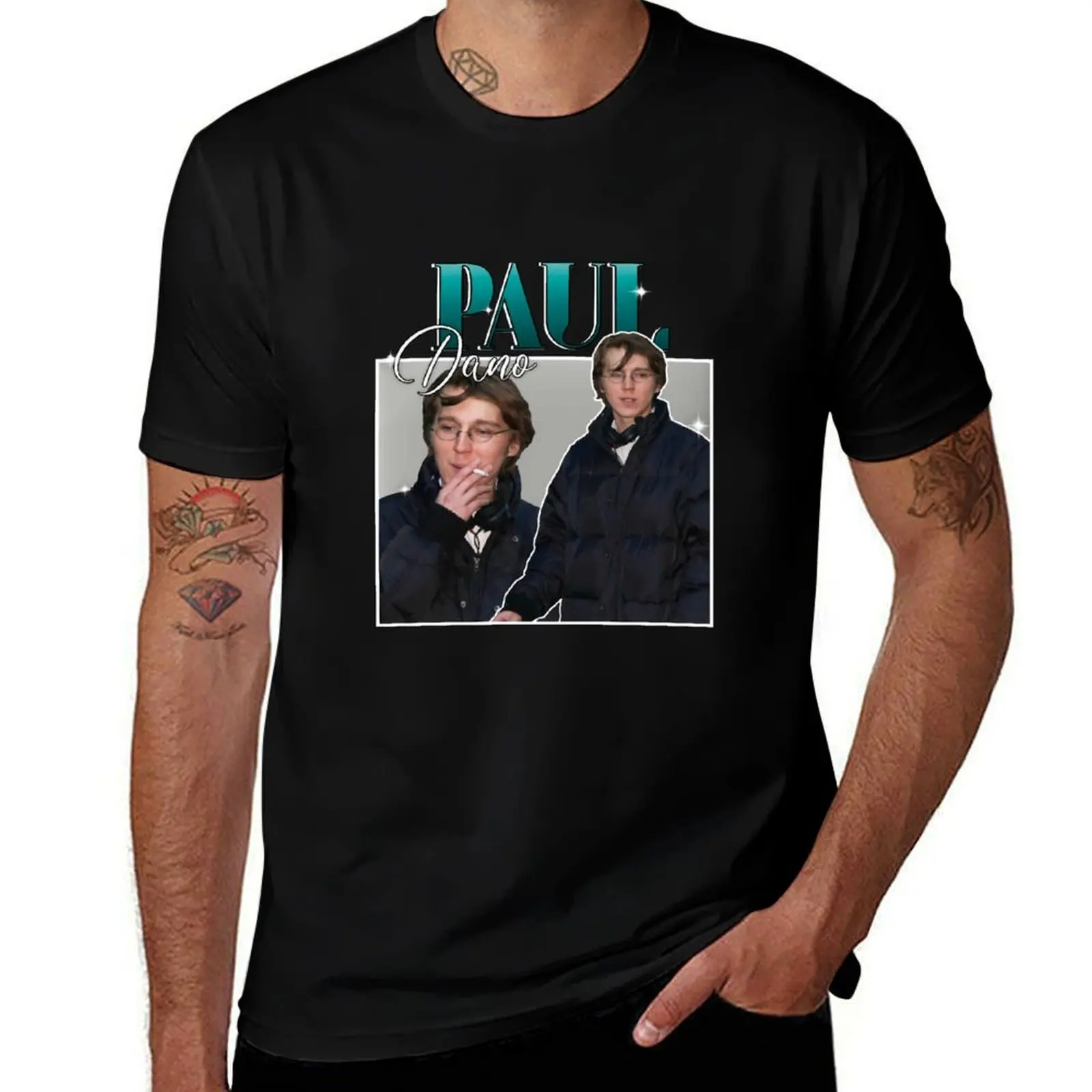 

paul dano retro T-Shirt man t shirt summer anime t shirts oversize t shirt for man T-Shirt
