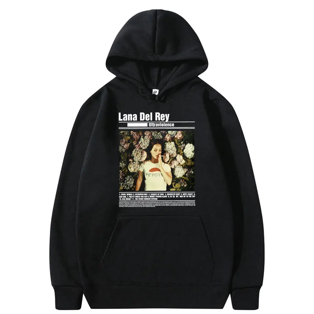 

Lana Del Rey Ultraviolence Hoodie Men Women Hip Hop Oversized Hoody Sweatshirt Men's Vintage Trend Hoodies Aesthetic Streetwear