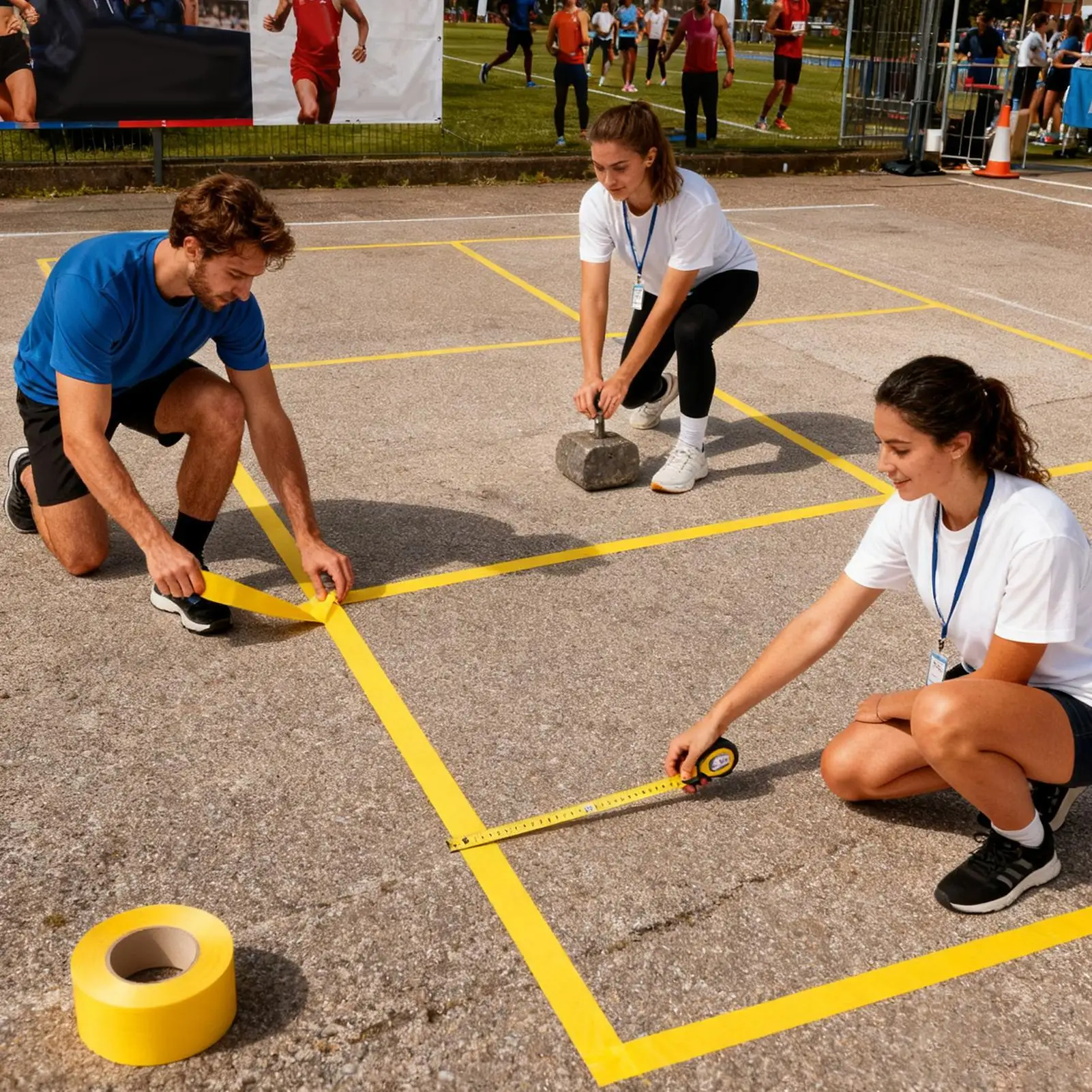 

Pickleball Tape 0.16x164 Ft Adhesion Flexible Training Marking Temporary Pickleball Court Tapes For Tennis Outdoor Indoor Golf