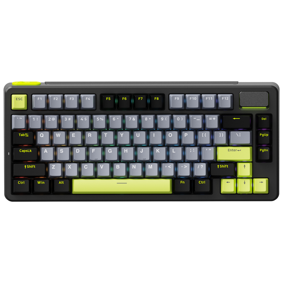  Rapoo V700DIY-75 Wireless Mechanical Gaming Keyboard Tri-Mode RGB Backlit Hot Swappable Custom Gasket Mount 75% Compact Layout 