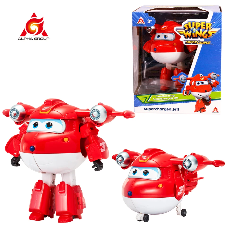 ディズニー フィギュア ロボット 5体コンプリートセット スーパーウィングス 5 インチ変形ジェットディジー ドニー変形飛行機