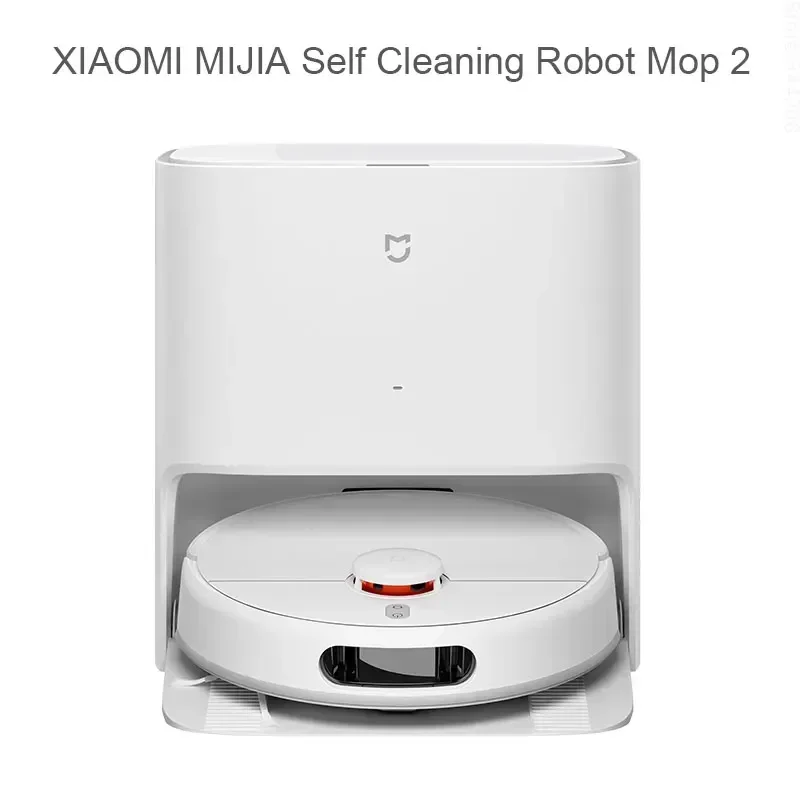 XIAOMI MIJIA Self Cleaning Robot Vacuum Cleaners Mop 2 Smart Home Sweeping High Speed Rotary Scrubbing 5000PA Cyclone Suction