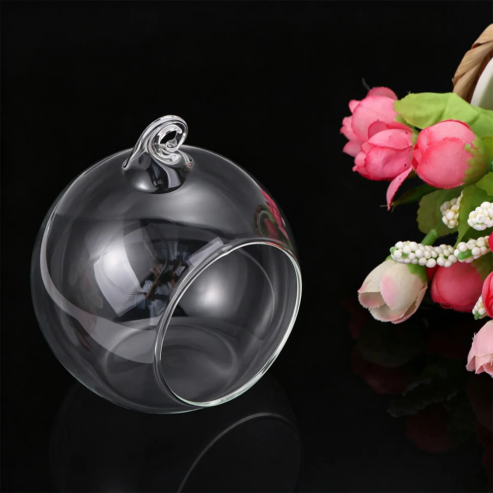 Transparent Hanging Glass Vases Clear Borosilicate Glass Succulents Plant Ball Container Ball 6/8/10/12/15cm