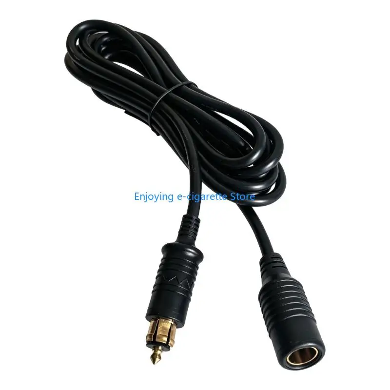 DIN Outlet Power Extension Cable with 12-24 V Input for Vehicle Power Supply Y4QF