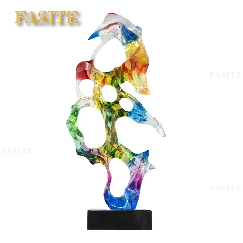 For Living Room Hotel Lobby Abstract Sculpture Large Lucky Soft Decoration Art Model Entrance Ornament Club Desktop