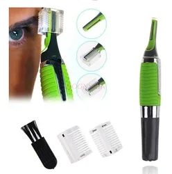 Nose Ear Short Hairs Shaving Trimmer with Adjustable Comb Precision for Eyebrows Home Men Cutting Shaver Razor