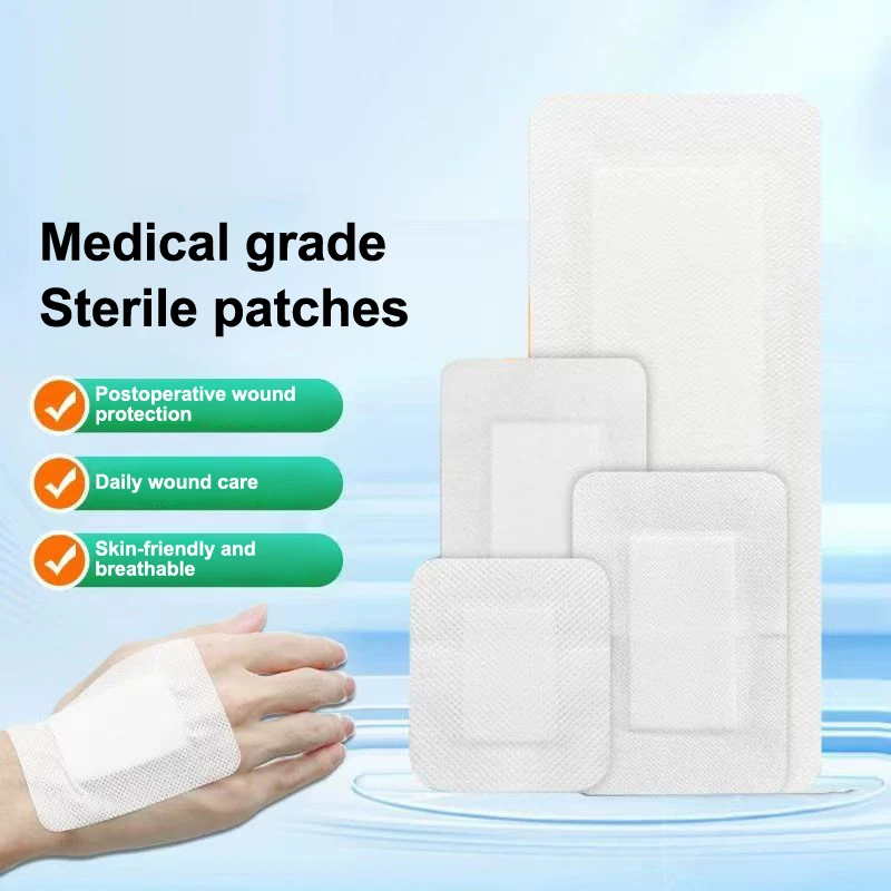 10/30pc Sterile Dressing Waterproof Breathable Cushion Adhesive Plaster Wound Hemostasis Sticker First Aid Bandage Emergency Kit