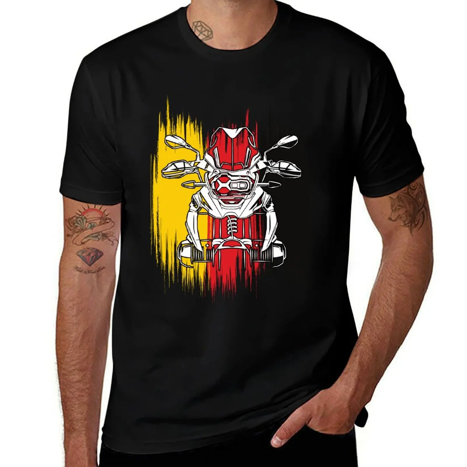 

Adventure Motorbike 1250 GS Motorcycle Adventure Rider German Flag 1200 T-Shirt t shirts for man pack white T-Shirt