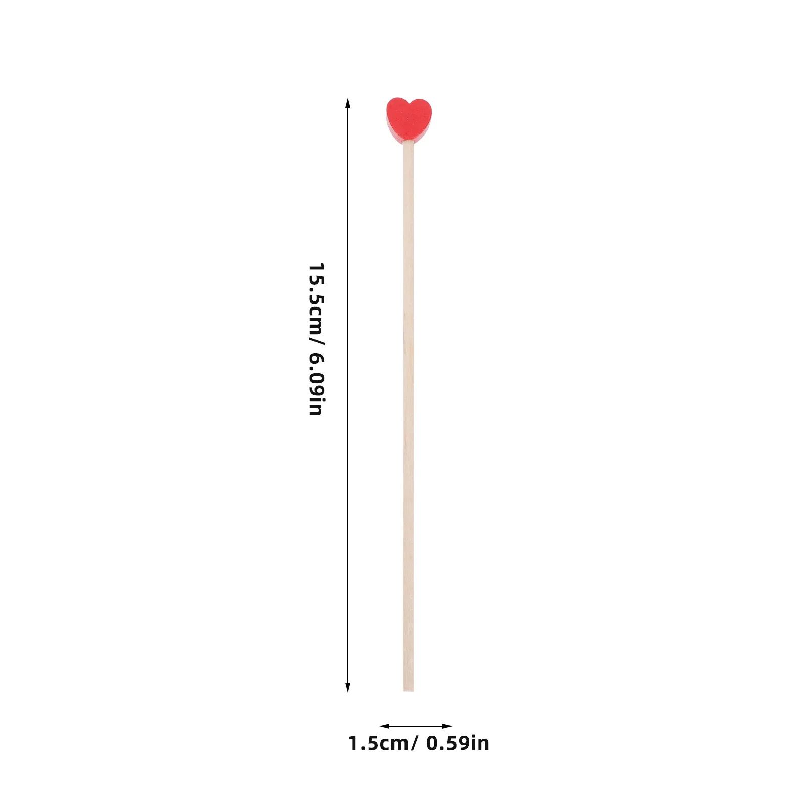 

100pcs Coffee Stirrer Wooden Honey Stick Eco Friendly Degradable Kitchen Bar Tool Syrup Jam Molasses Chocolate Valentine Pink