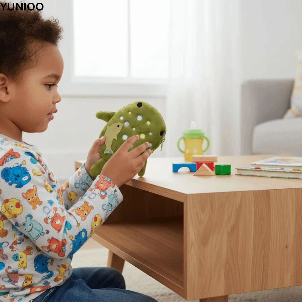 Monedero de Peluche con Diseño de Tiburón Ballena, Cartera Creativa de Moda con Cremallera, Bolsa de Monedas de Peluche, Regalo para Niños