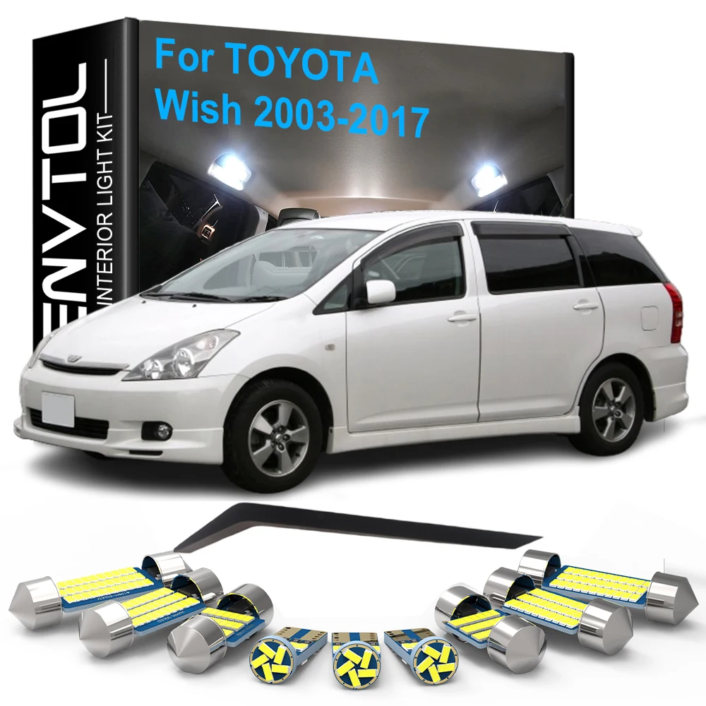 Car LED Interior Light Kit Canbus For Toyota Wish MPV 2003 2004 2005 2006 2007 2008 2009 2010 2011 2012 2013 2014 2015 2016 2017