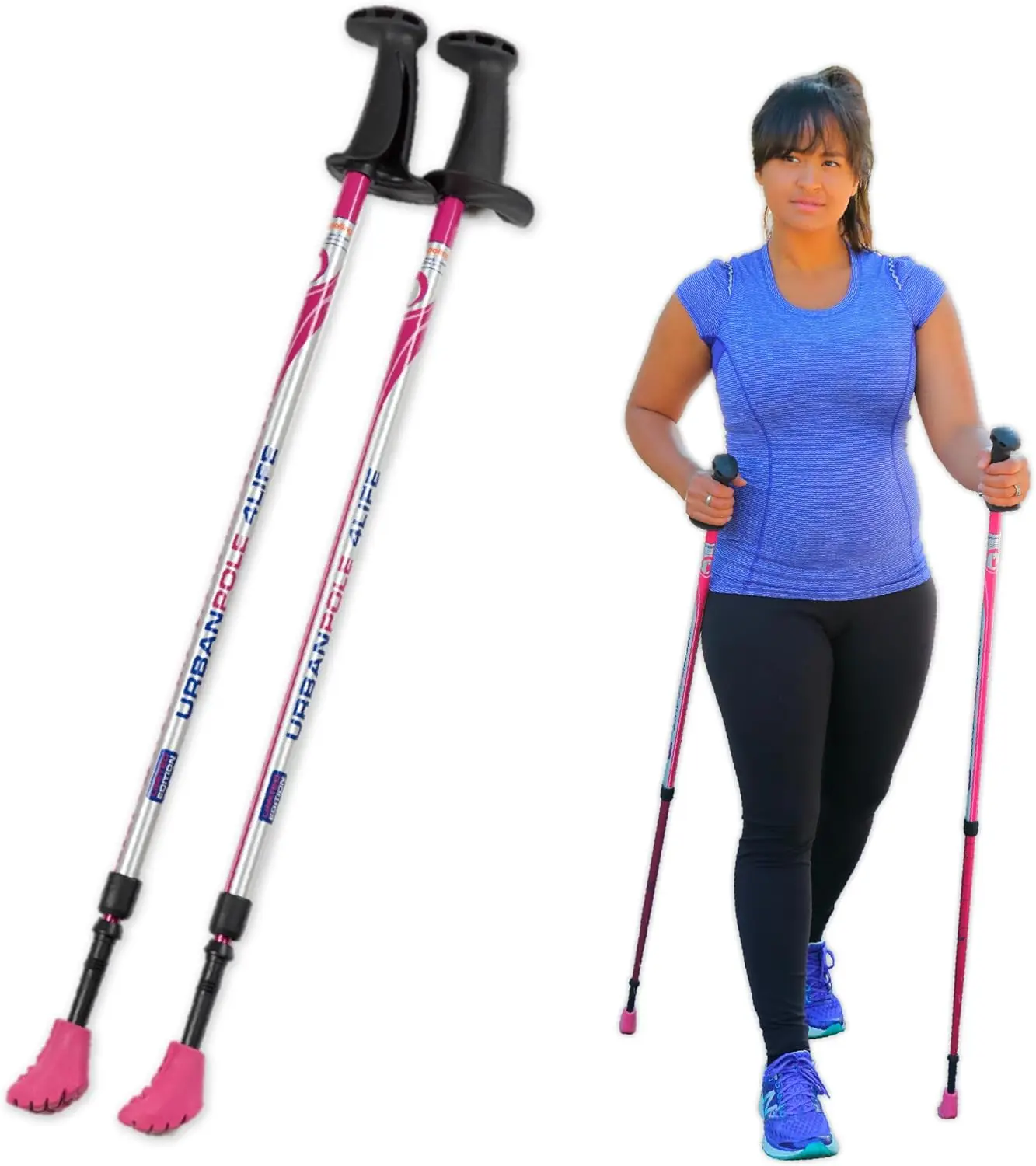 

Adjustable Collapsible Lightweight Fitness Walking Poles with Ergonomic Grip for Stability and Comfort