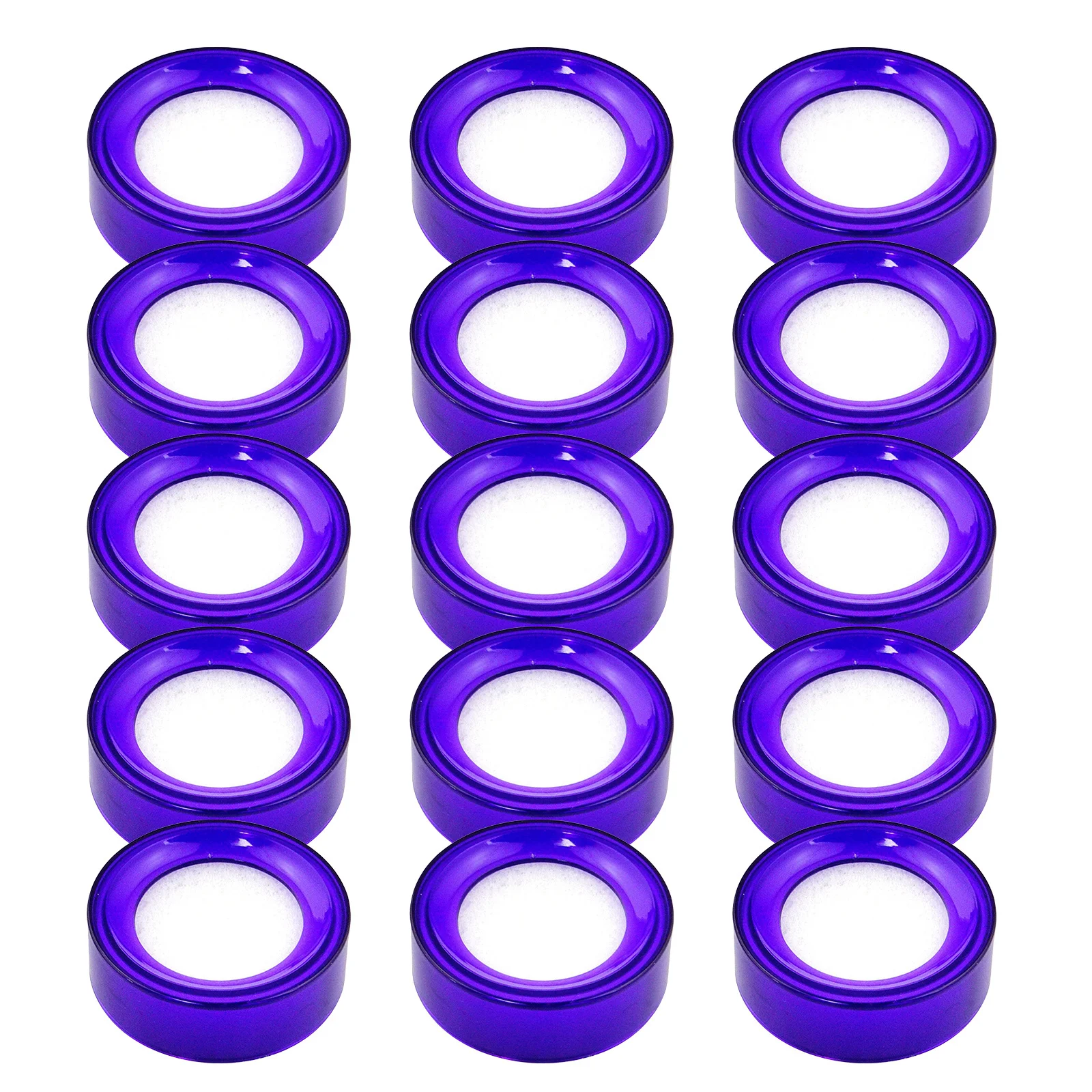 15 pçs roxo esponja copo dedo umidificador ferramenta de contagem de dinheiro documento de escritório classificação conta contador esponja para cashers