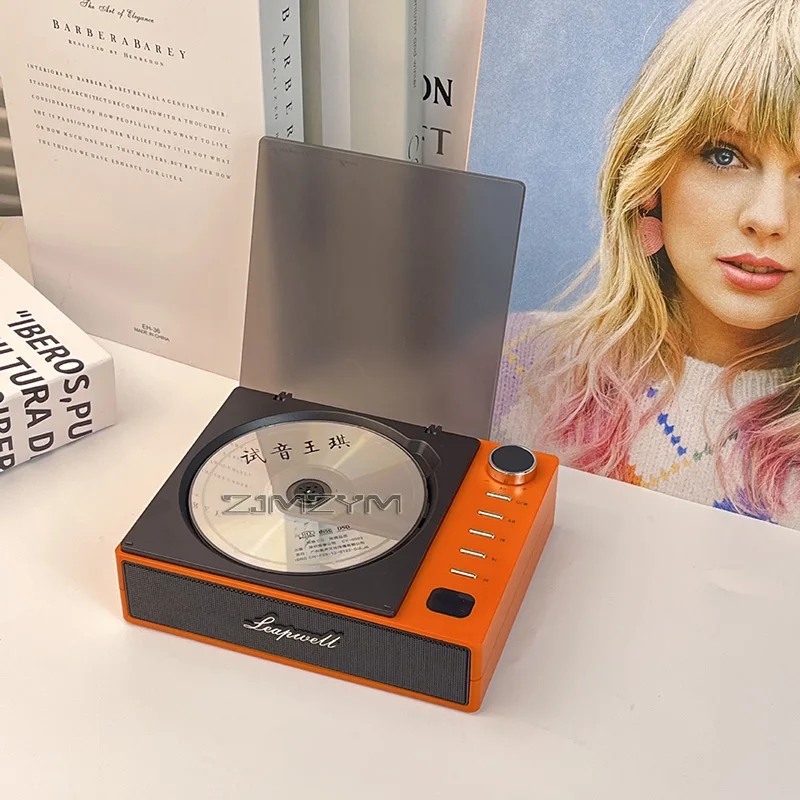 Portable CD Player Wireless Bluetooth Speakers FM Radio Music Album Player Home CD Machine With Screen, Rechargeable view 5