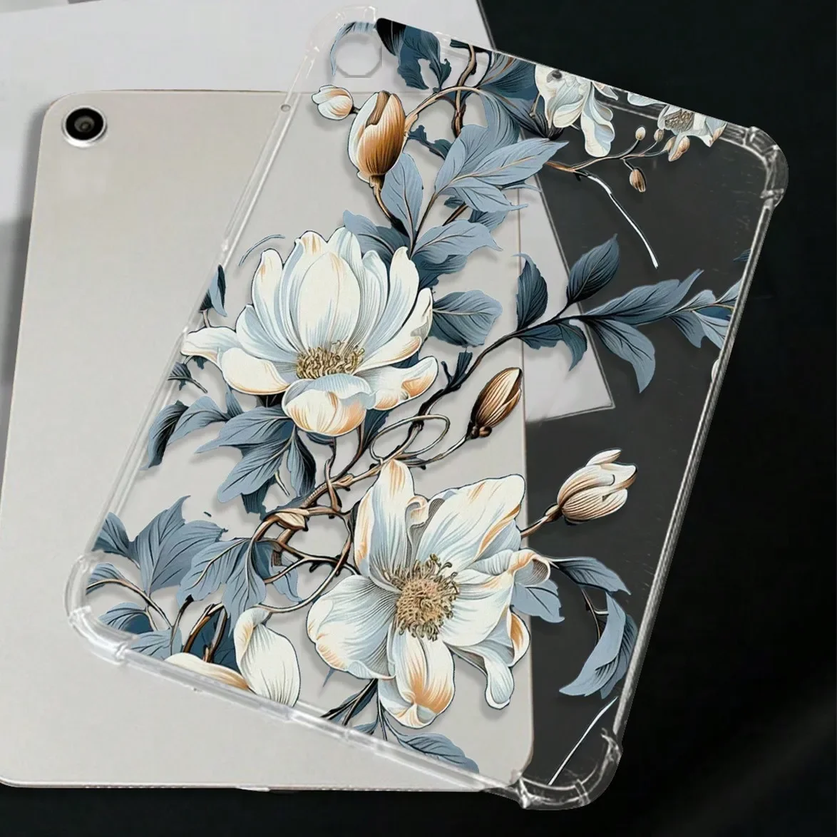 Case For Samsung Galaxy Tab A9 Plus 11” A8 10.5 A7 A9 8.7 Tablet Cover for Samsung Tab S9 FE S8 S7 11 FE Plus Leaf Flower Cover