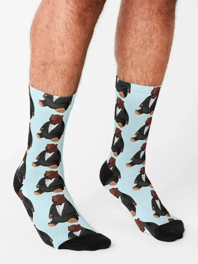 djungelskog in a tux Socks loose japanese fashion Non-slip Stockings compression Socks Men Women's