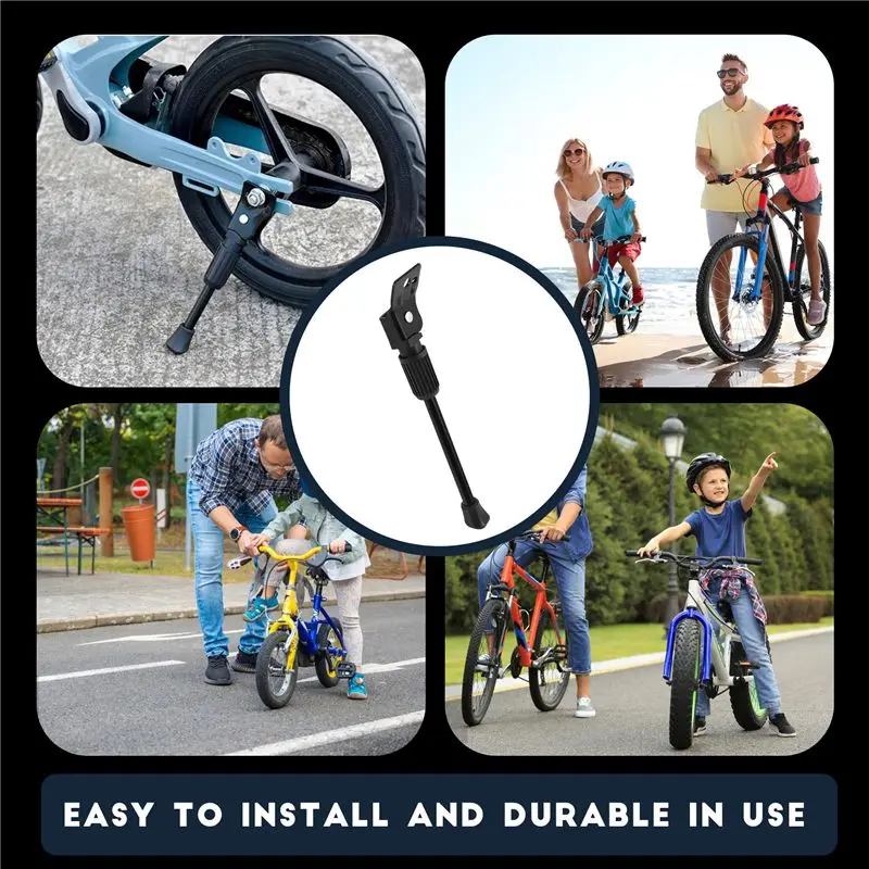 NEW HOT In Stock-Kids Bike Kickstand Children's Bicycle Single-Side Kick Stand Rear Mount Bikes Support Racks For 20 Inch Childr
