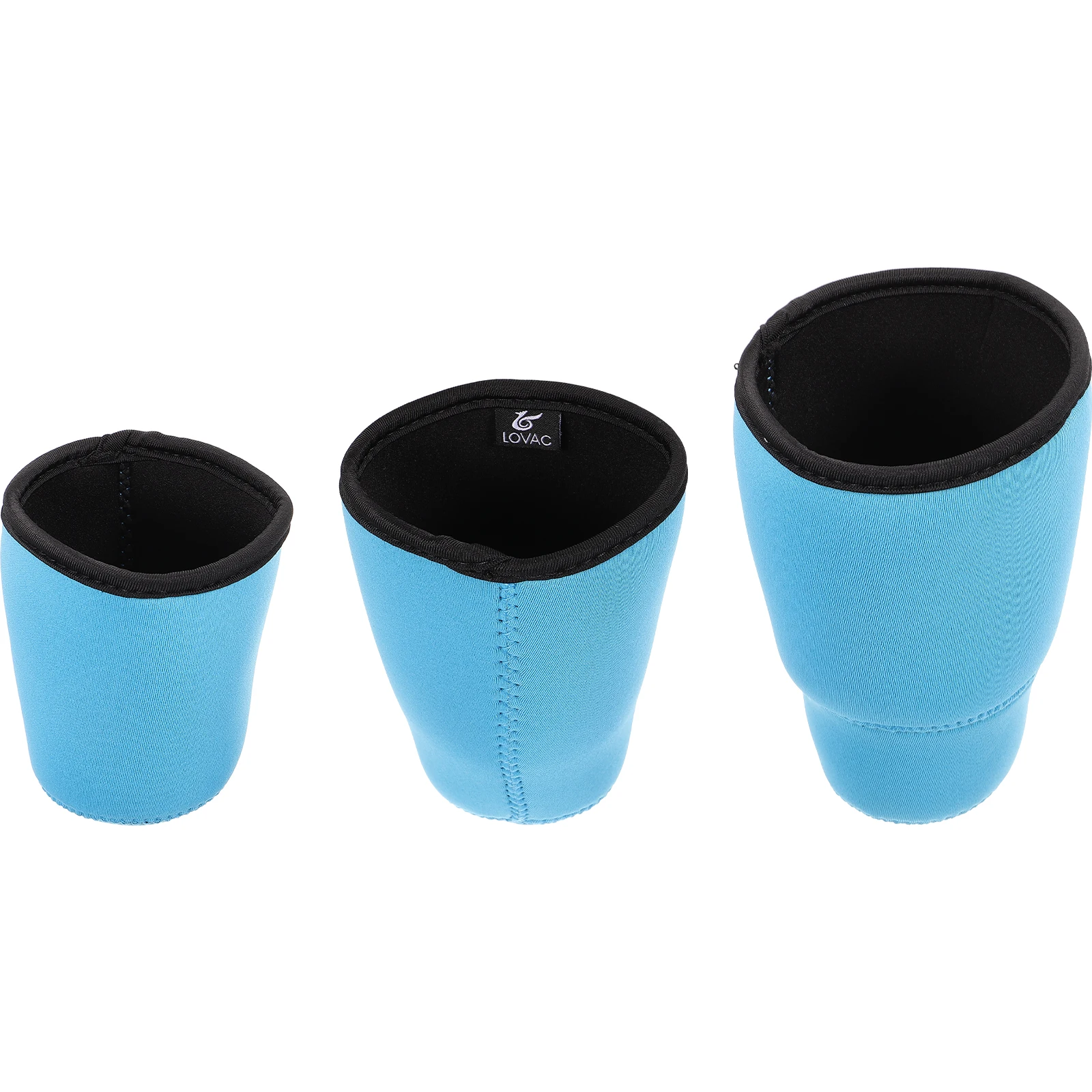 

3pcs Cup Sleeves 300ml 400ml 500ml Blue Reusable Insulated Heat Resistant Bottle Protector Coffee Mug Covers Adjustable