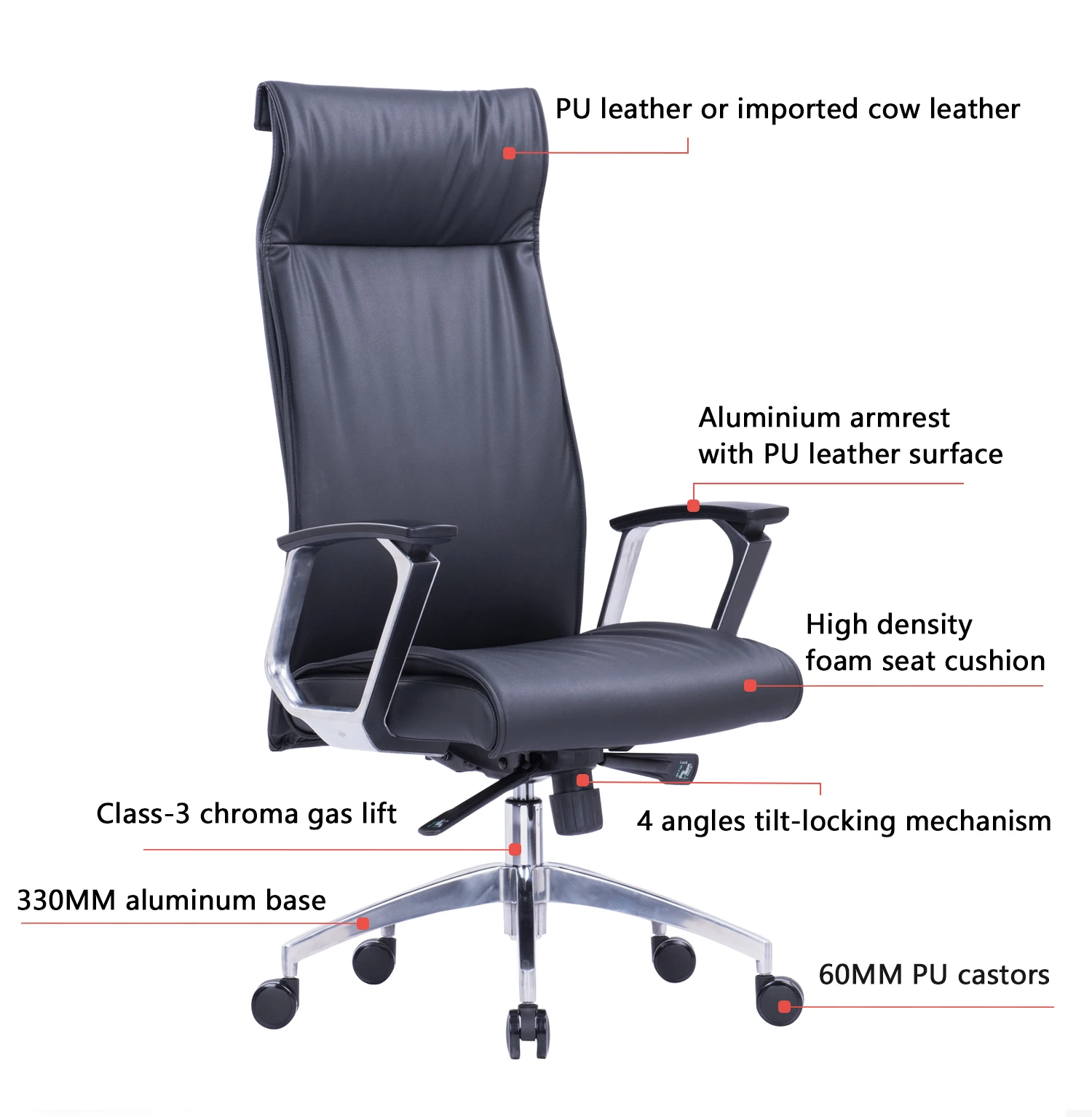 Furniture Factory Armchair PU - Office Furniture Factory ulasan dan harga