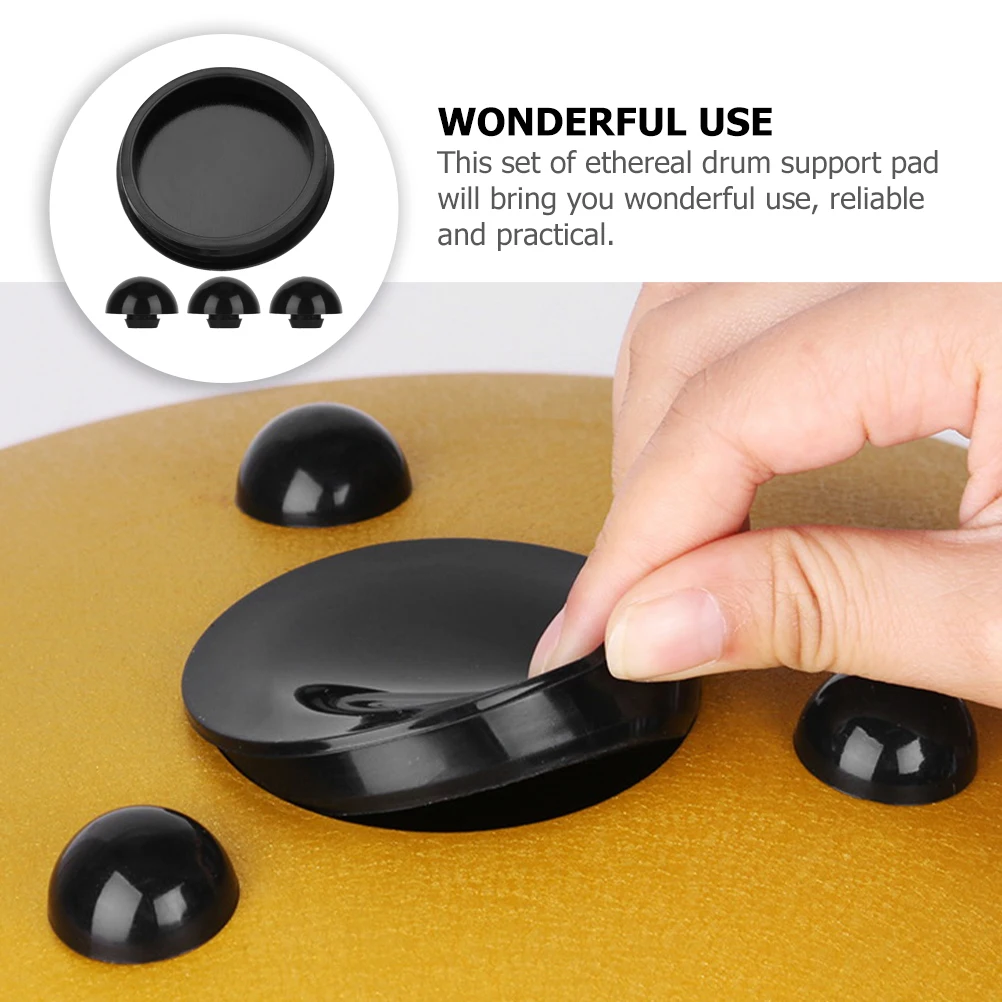 1 مجموعة 1 مجموعة من ملحقات اللسان طبلة أثيري وسادة دعم منصات القدم سيليكون لطبل اللسان الصلب دعامات سفلية مستقرة #2