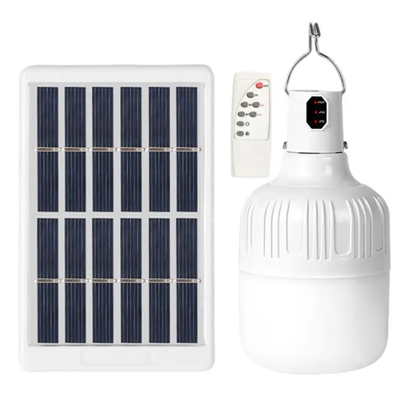 

Solar Light Bulb Outdoor 3 Modes Solar Bulb Portable Bulb Adjustable LED With Timer Remote Batteried For Lawn Garden Yard