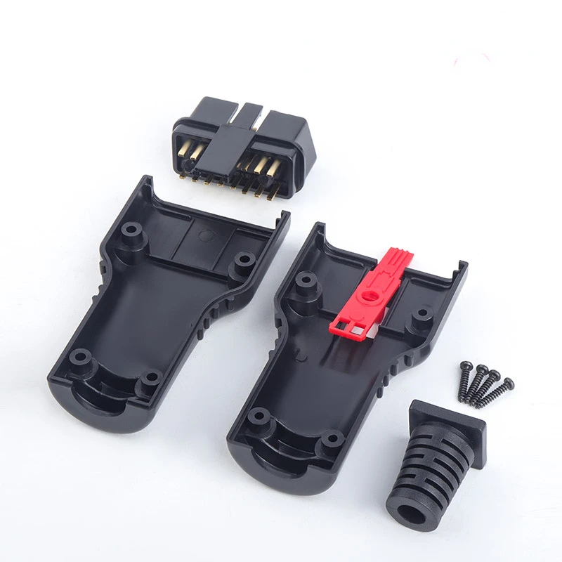 

OBD2 Gold Plated Male Assembly OBD Diagnostic Interface Connector OBDII 16pin Handle Plug