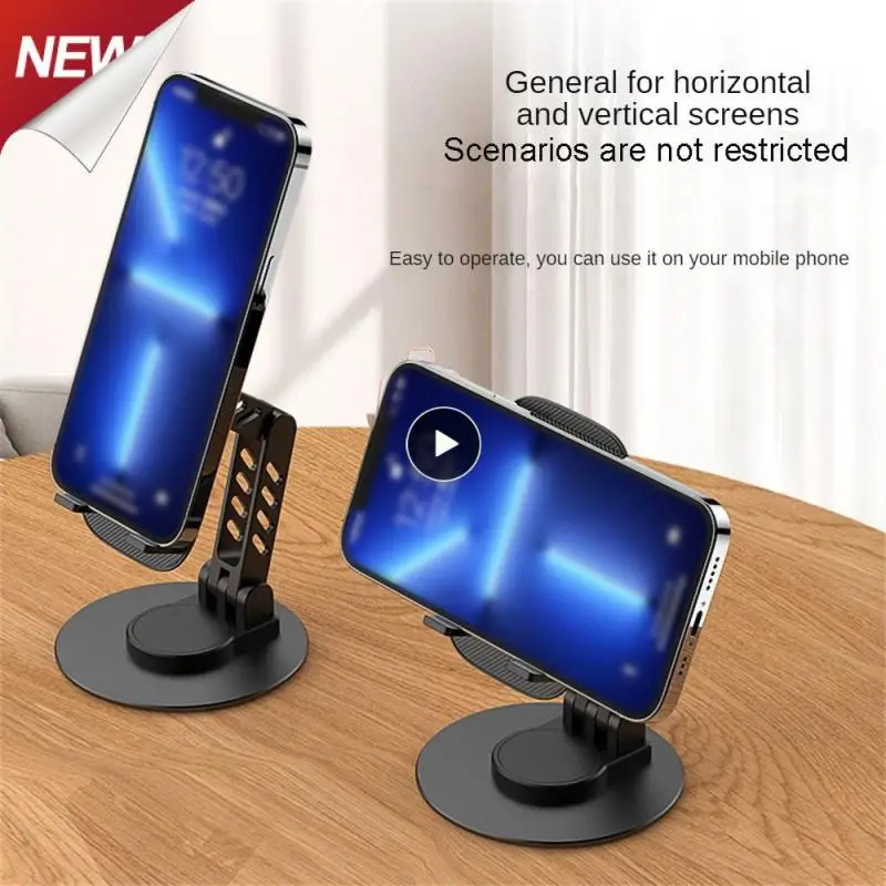 Household Thicken Live Streaming Support Video Biaxial One-piece Fold Base The Lazy Strong Load Bracket 360° Portable To Rotate