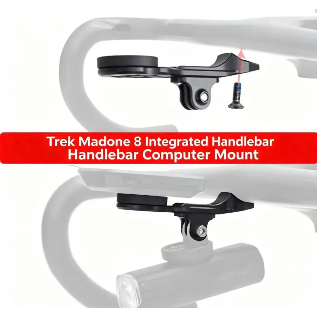 Aluminium Alloy Bicycle Computer Mount Compatible With 8th-Generation TREK Aero RSL Integrated Handlebar For 8 Gen Madone SLR