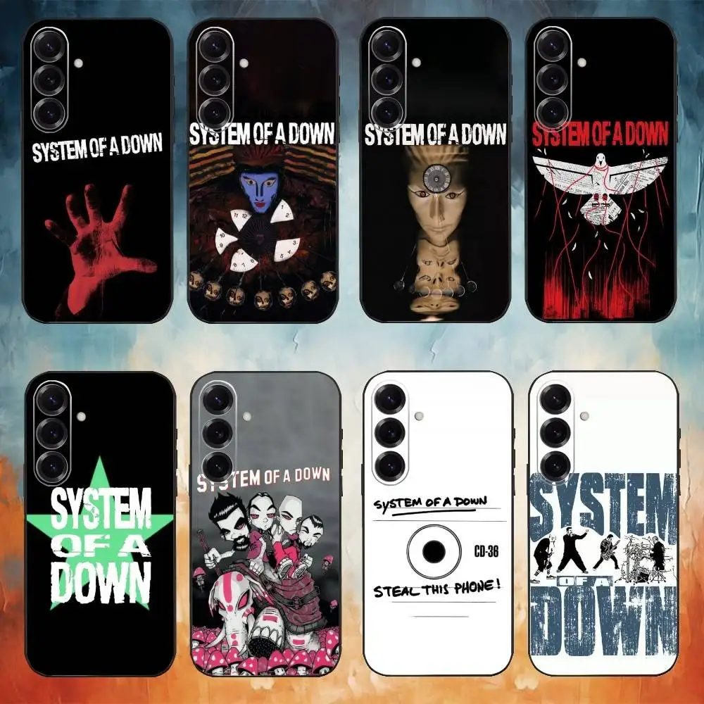 

System of a Down Band Phone Case For Samsung Galaxy A91,80,73,72 ,71,53,52,32 ,31,22,21s,20,Soft Black Case