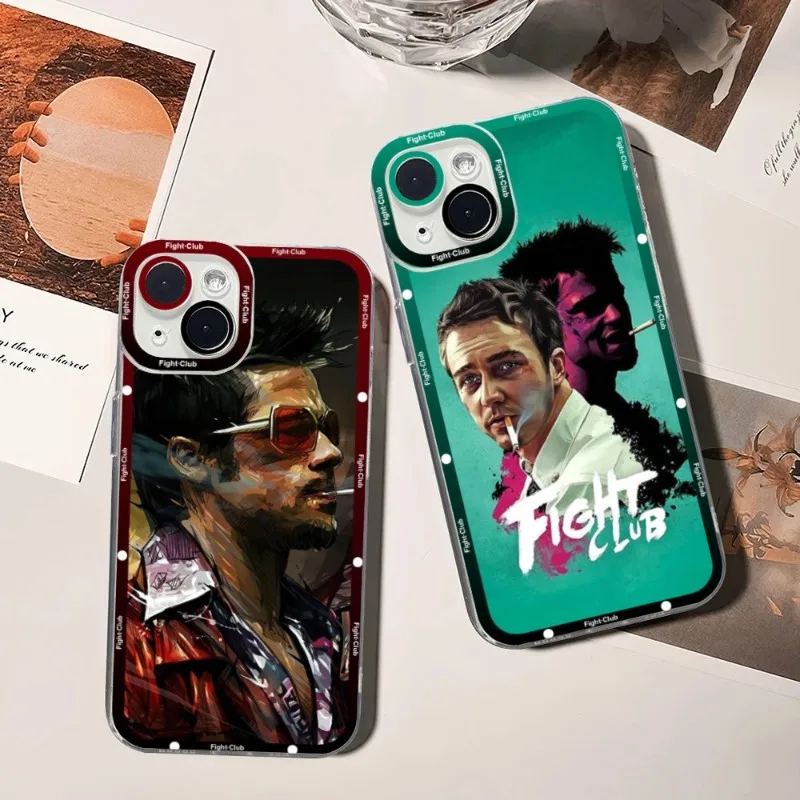 Fight Club Movie Phone Case For Xiaomi 13 Redmi Note 12 11 10 Pro Lite Proplus Pocox3GT F3 Transparent Soft TPU Fundas Cover