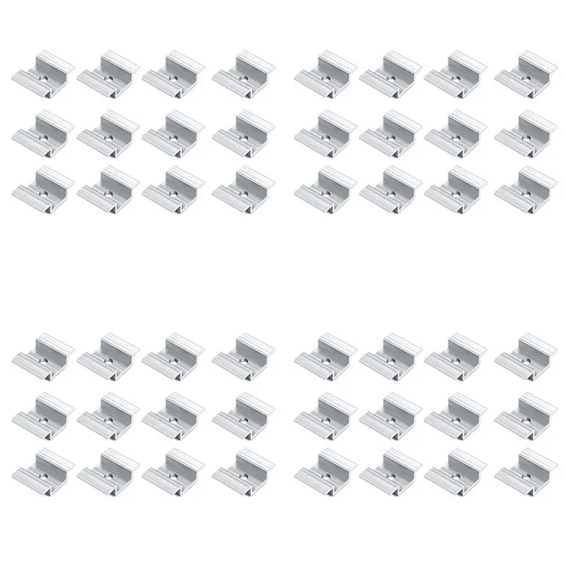 ABWR-48 X Aluminium Alloy Centre Clamp PV Solar Panels For All Frame Heights, Solar Panels Bracket For Solar Panels Roof