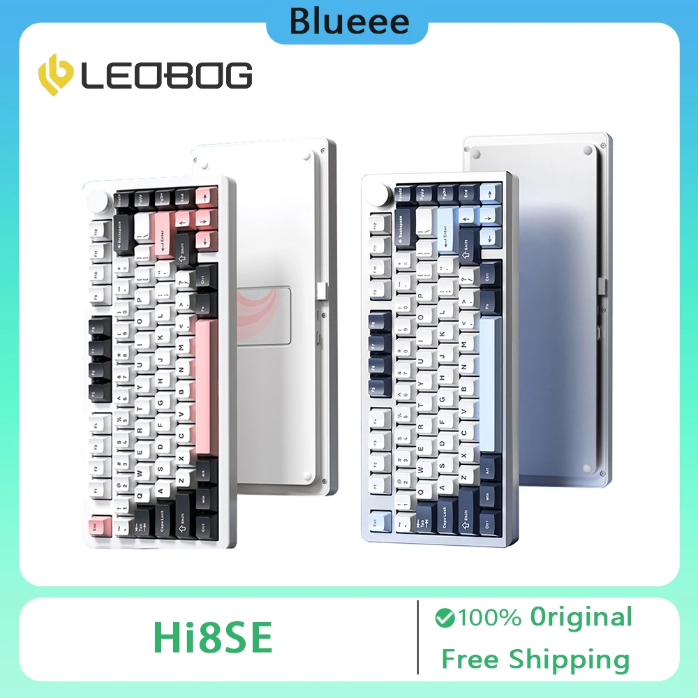 Leobog Hi8SE Mechanical Keyboard Wireless 3mode Aluminium Alloy RGB Gasket Hot Swap Customized Gaming Keyboard Office Gift