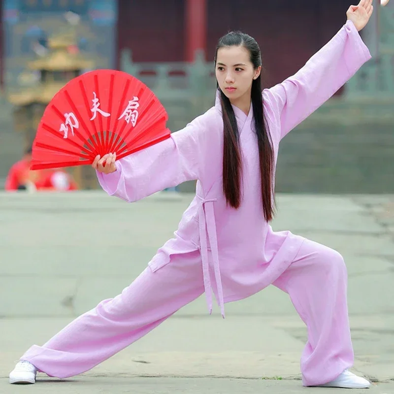 

Wudang Xiuhua Daoyuan Tai Chi clothing men's Chinese style linen tai chi practice clothing martial arts clothing women's summer
