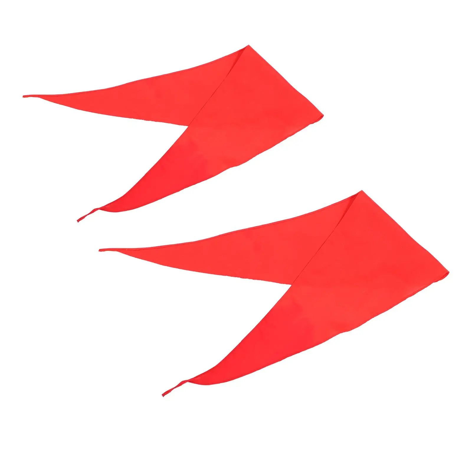

2Pcs Red Scarf Props Kids Cloth Triangle Dancing Scarves Lightweight Comfortable Perfect for Dance Stage Performances