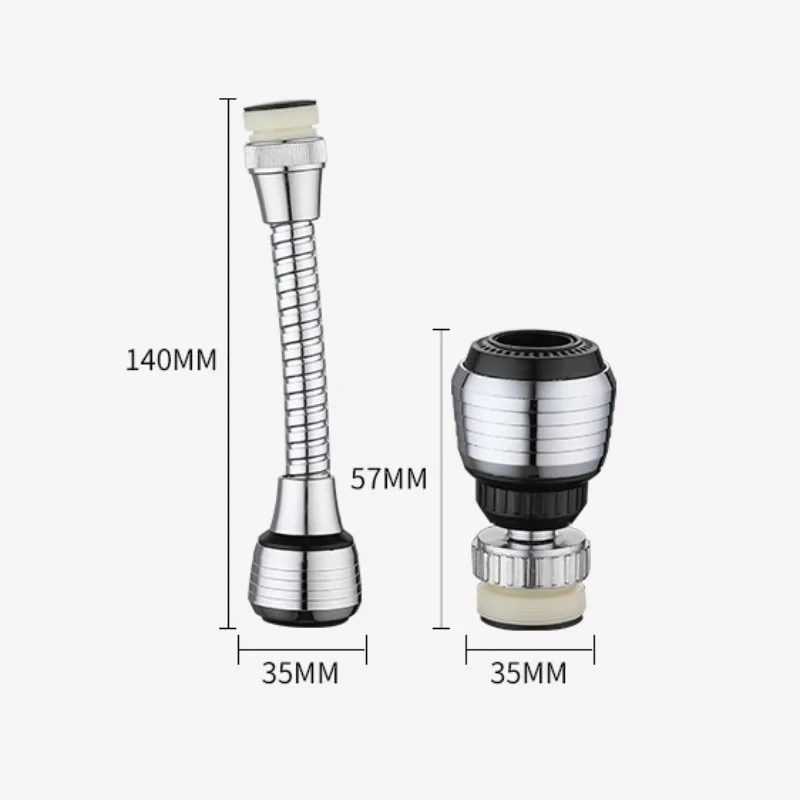 Extensor de grifo de alta presión, burbujeador giratorio 360, 2 modos, ahorro de agua, suministros de accesorios de cocina y baño