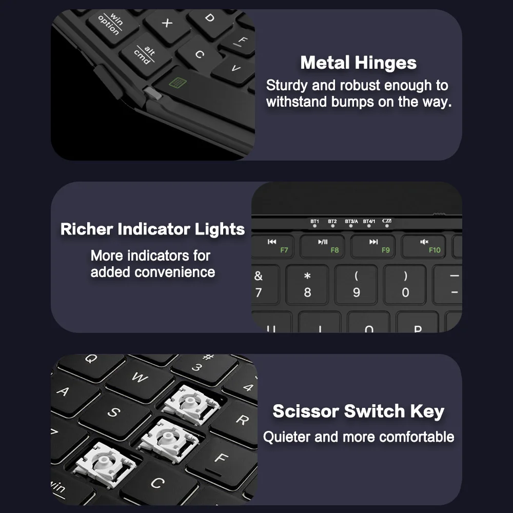 JOMAA Foldable Bluetooth Keybo - Gaming Keyboard Number Pad avis et prix