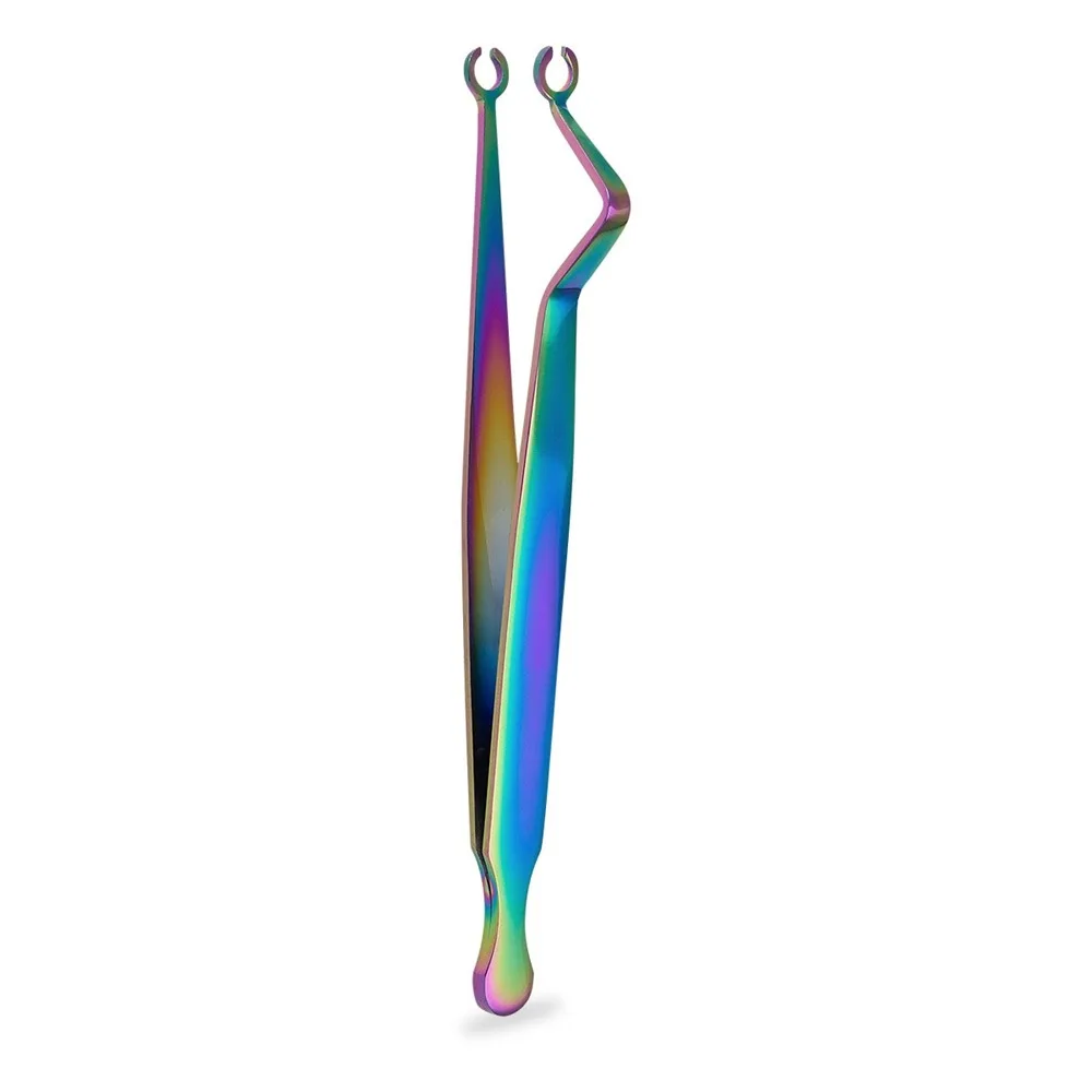 Stainless Steel Body Piercing Tool Ear Stud Septum Piercing Tool Dermal Forceps Navel Stud Catheter Gauge Dermal Piercing Tool