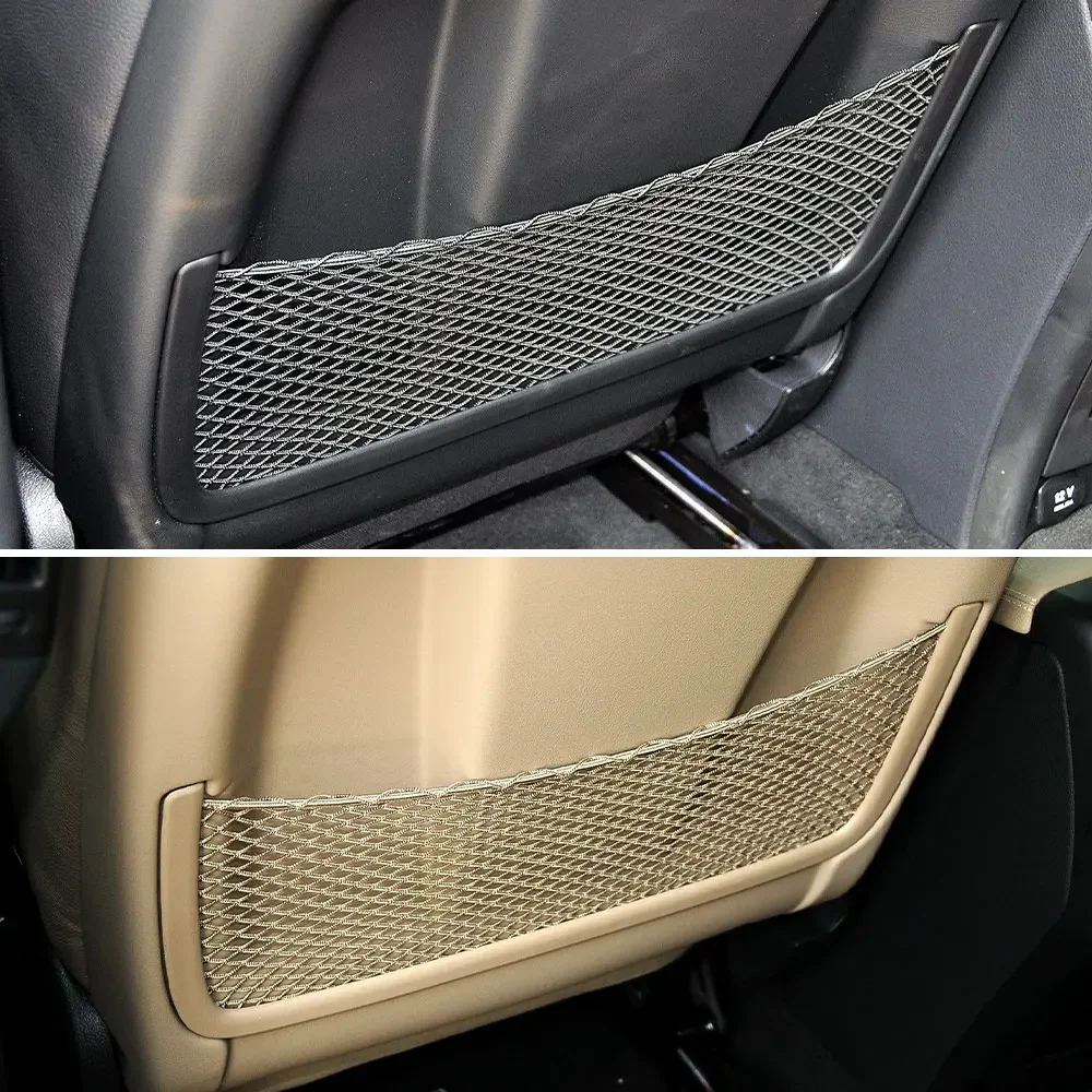 For Mercedes W164 W166 W292 W251 Car Seat Back Panel String Bag Backrest Storage Pocket Cover For Benz ML GL R GLE GLS Class - Image 5