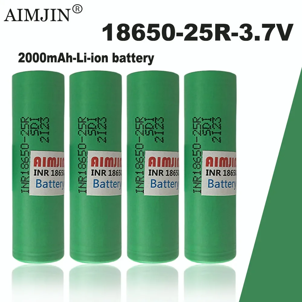 

18650 25R 3.7V 2000mAh Rechargeable Li-ion Battery For Our Toy Tool Flashlight Battery
