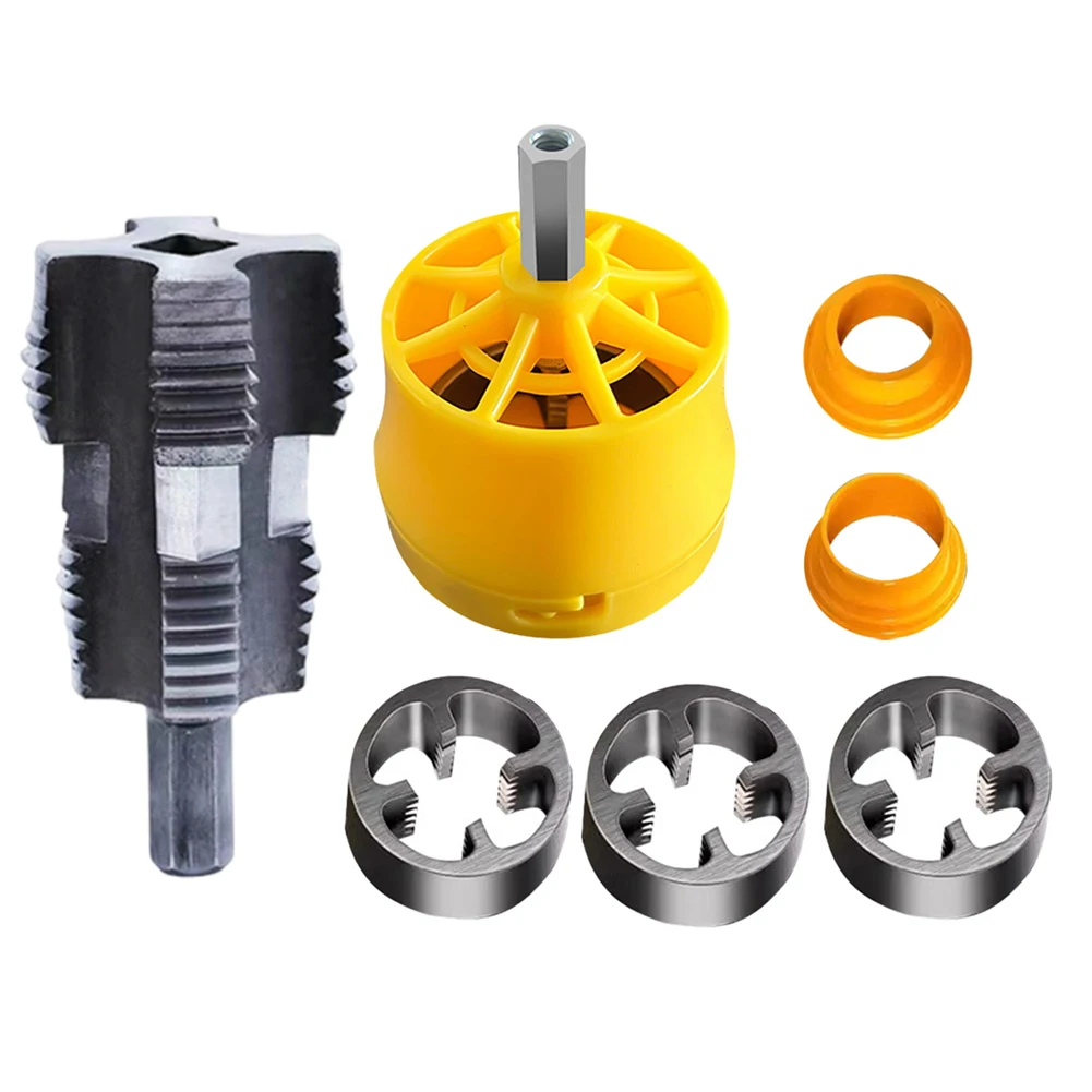 PVC Pipe Threader Kit Efficient 4 & 6 Point Water Pipe Opener PPR Water Pipe Internal Thread Opener Power Tools